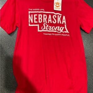 American Fighter Vibrant Red Graphic Tee